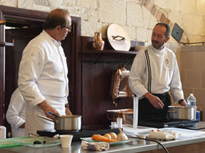 Démonstration culinaire au château de Valençay